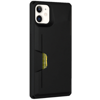 CaseBody Iphone 11 Slick Shield met Pashouder Zwart