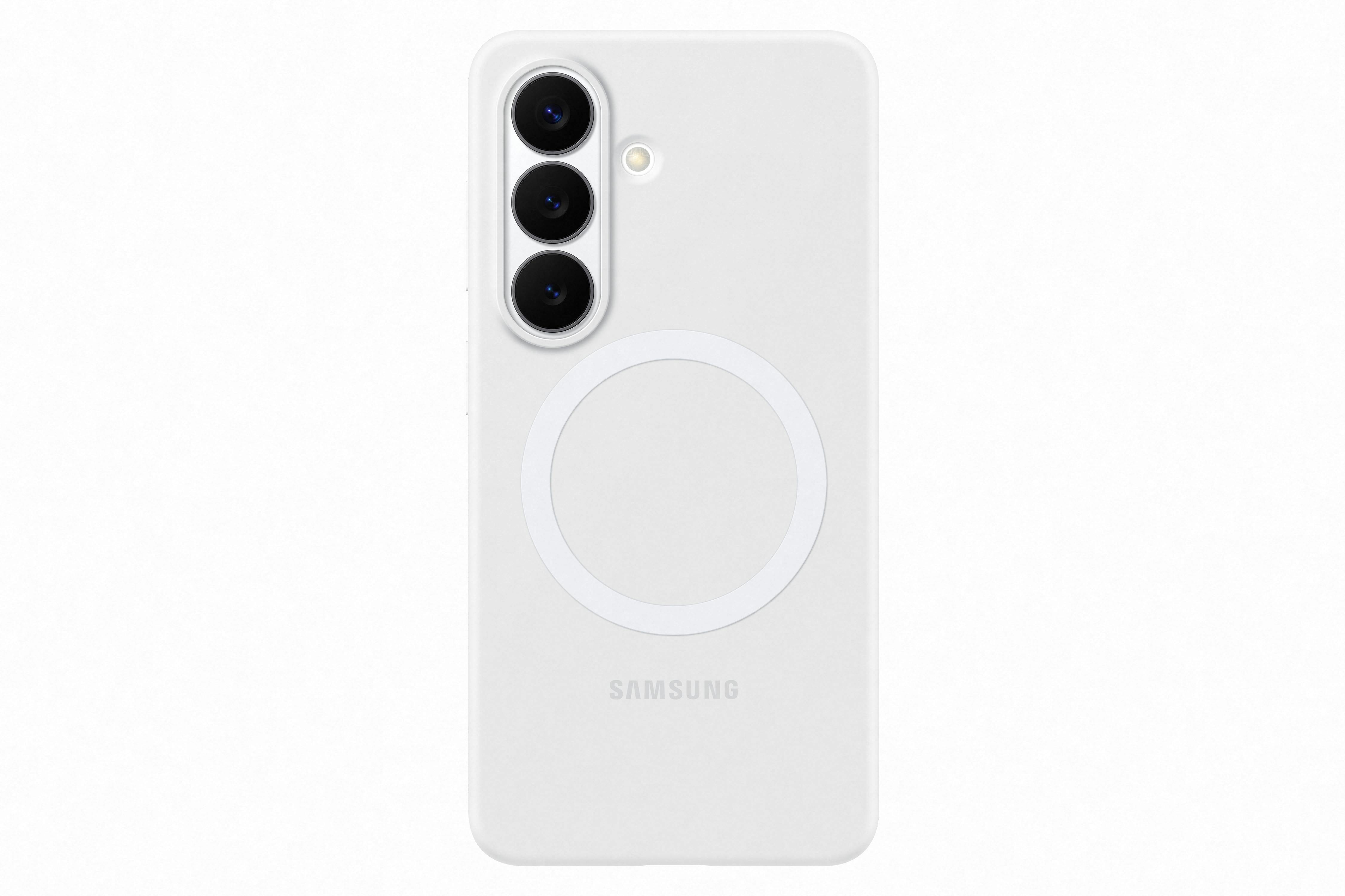 Samsung Galaxy S26 Siliconen Magnet Case Wit