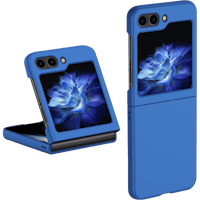 Just in Case Galaxy Z Flip5 Hard Hoesje Blauw - Voorkant