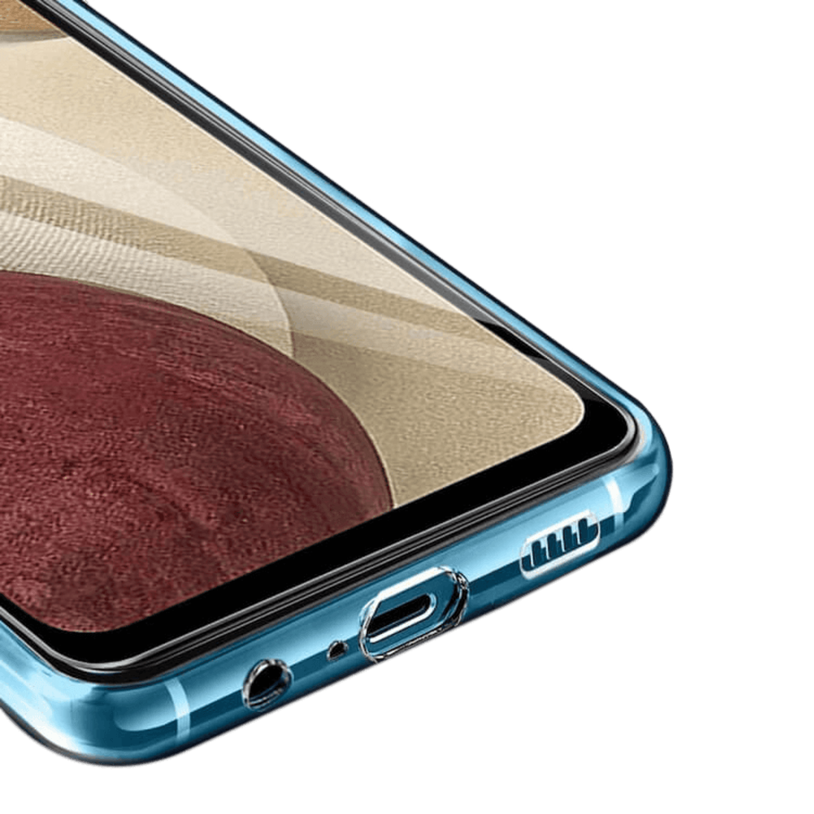 CaseBody Samsung Galaxy A12 Beschermhoesje mét Glazen Screenprotector Transparant