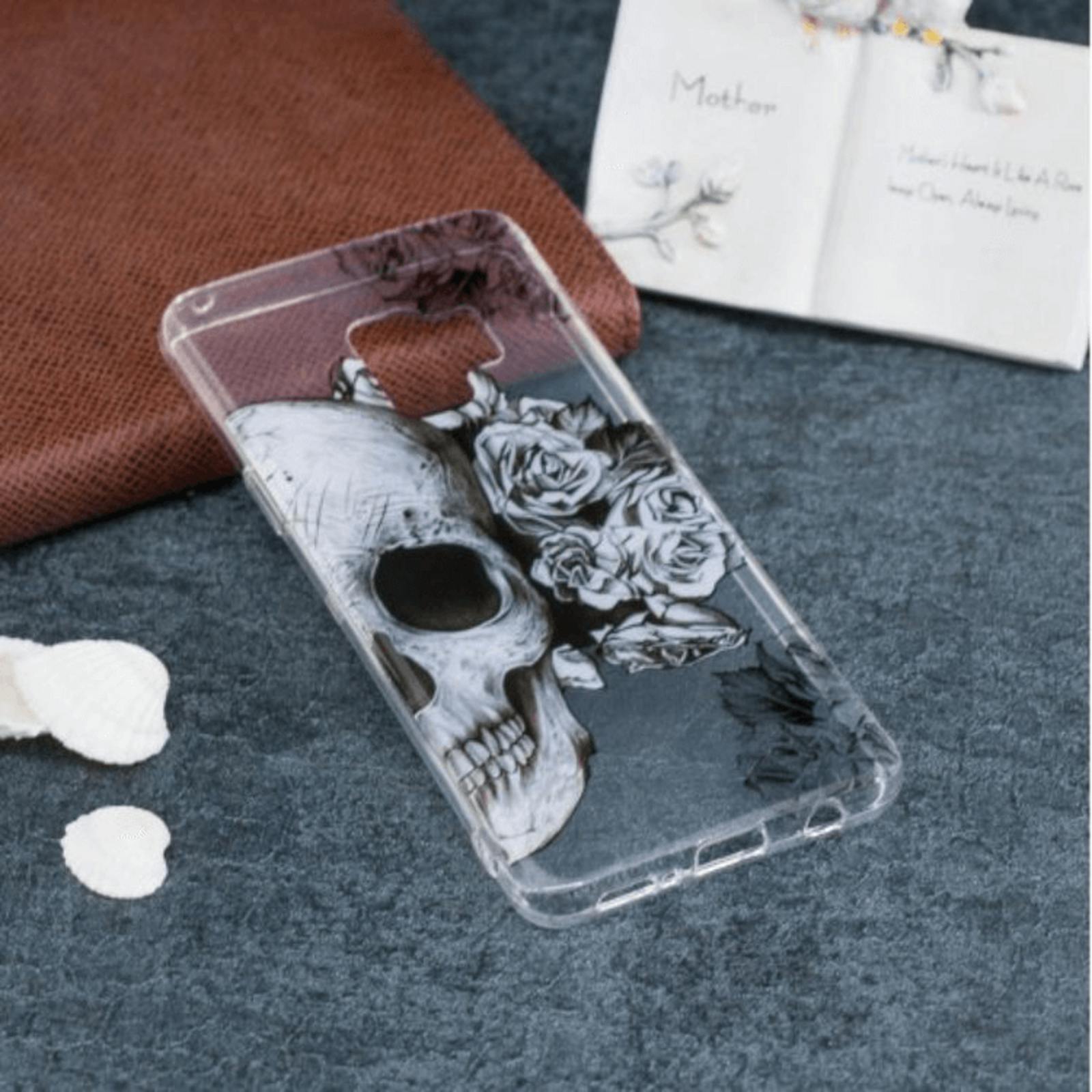 Mocaa Samsung Galaxy S9 Hoesje Skull Meerkleurig