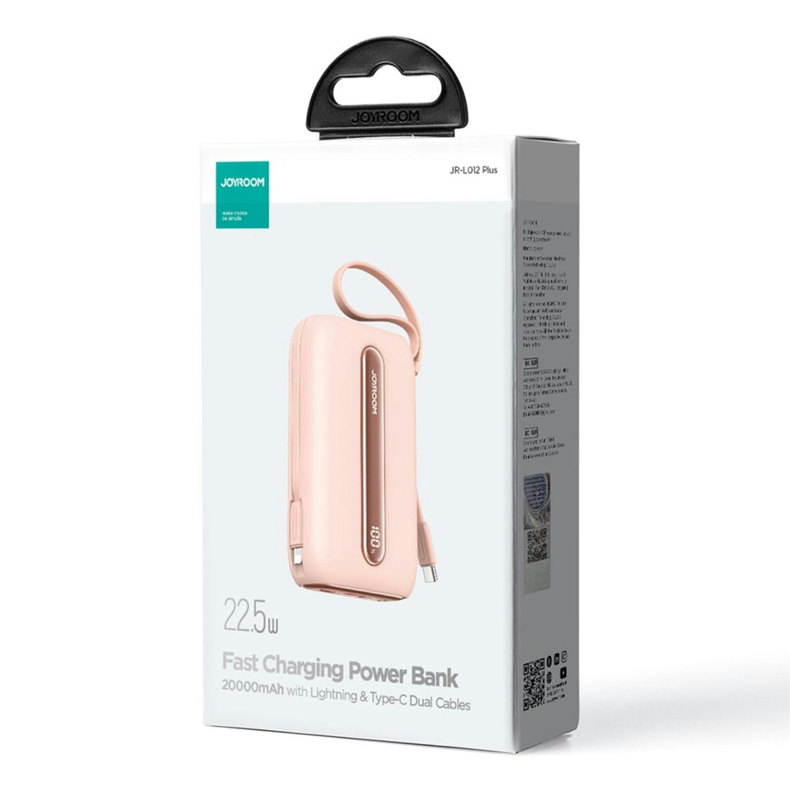 Joyroom Elegance Line Powerbank 20.000mAh Roze