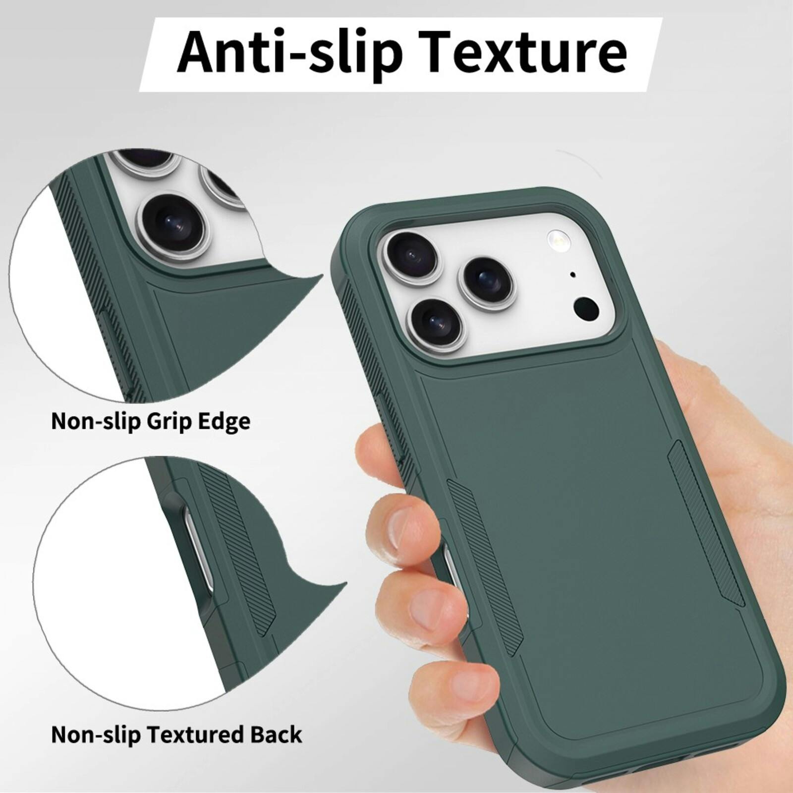 CaseBody Apple iPhone 17 Pro / 18 Pro Rugged Armor Back Cover Groen