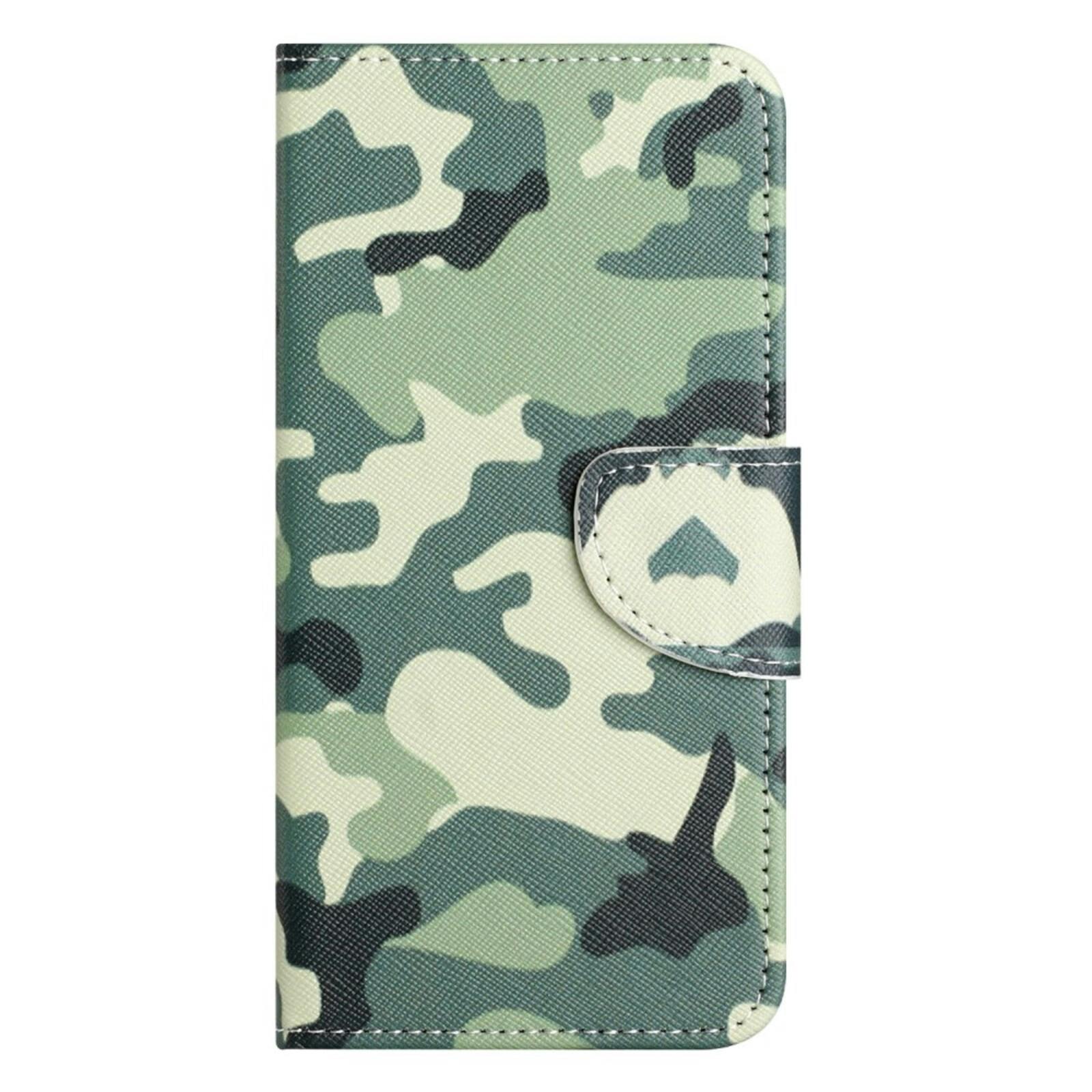 Comfycase Samsung Galaxy A36 Bookcase Hoesje Camouflage Groen