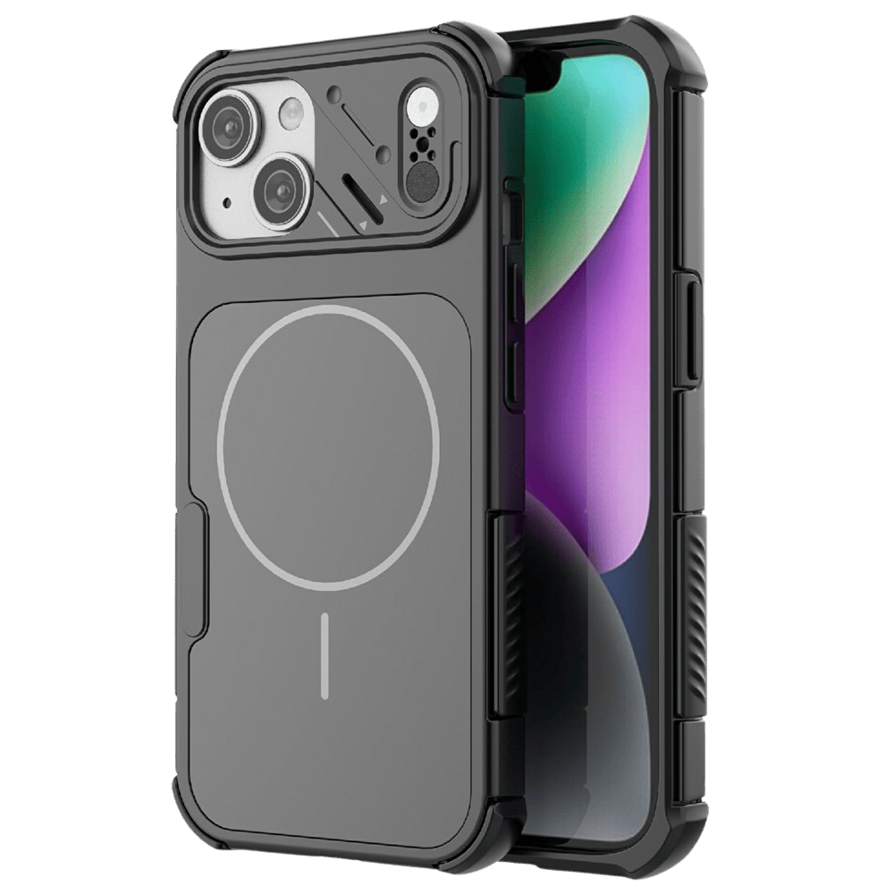 CaseBody Apple iPhone 15 Shockproof MagSafe Back Cover Zwart
