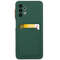 CaseBody Samsung Galaxy A52(s) Telefoonhoesje met Kaarthouder Groen