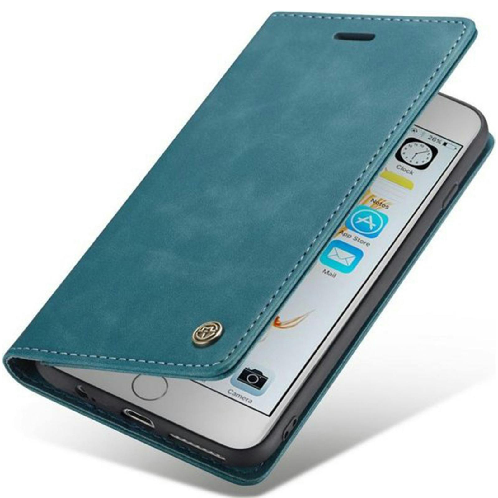 Caseme iPhone 6 / 6s Business Wallet Bookcase Hoesje Blauw