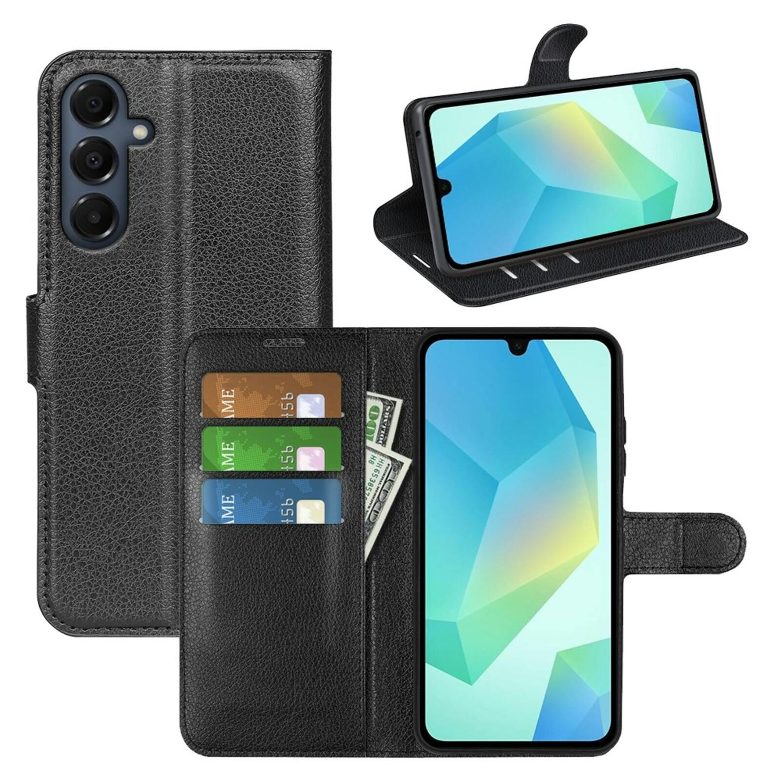 Comfycase Samsung Galaxy A17 (5G) Book Case Hoesje Zwart