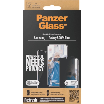 PanzerGlass Galaxy S24 Plus Wide Fit Screenprotector Privacy