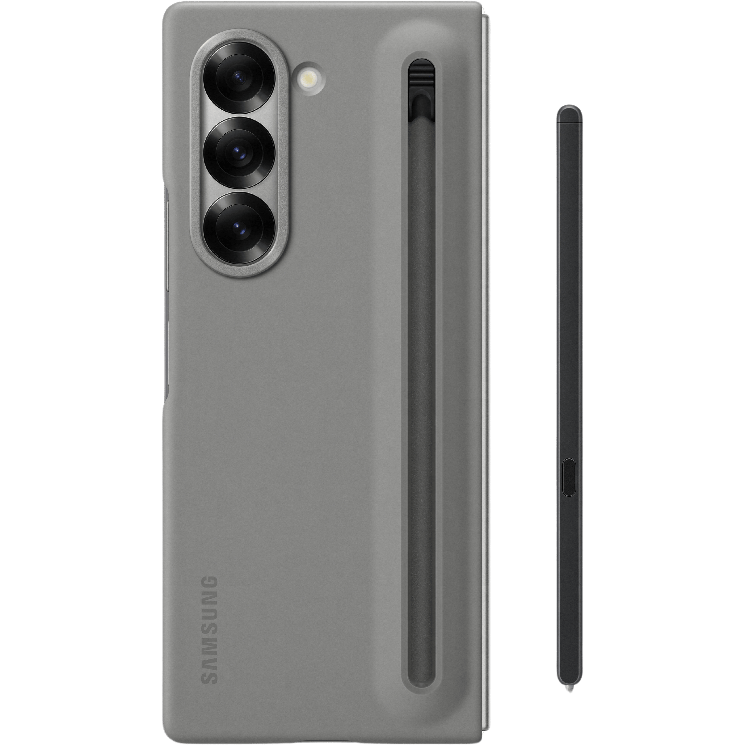 Samsung Galaxy Z Fold6 S Pen Hoesje Grijs - Achterkant