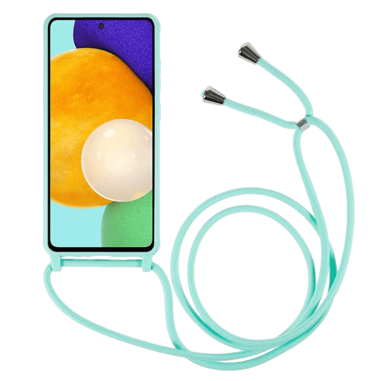 Mocaa Samsung Galaxy A53 Telefoonhoesje met Koord Groen