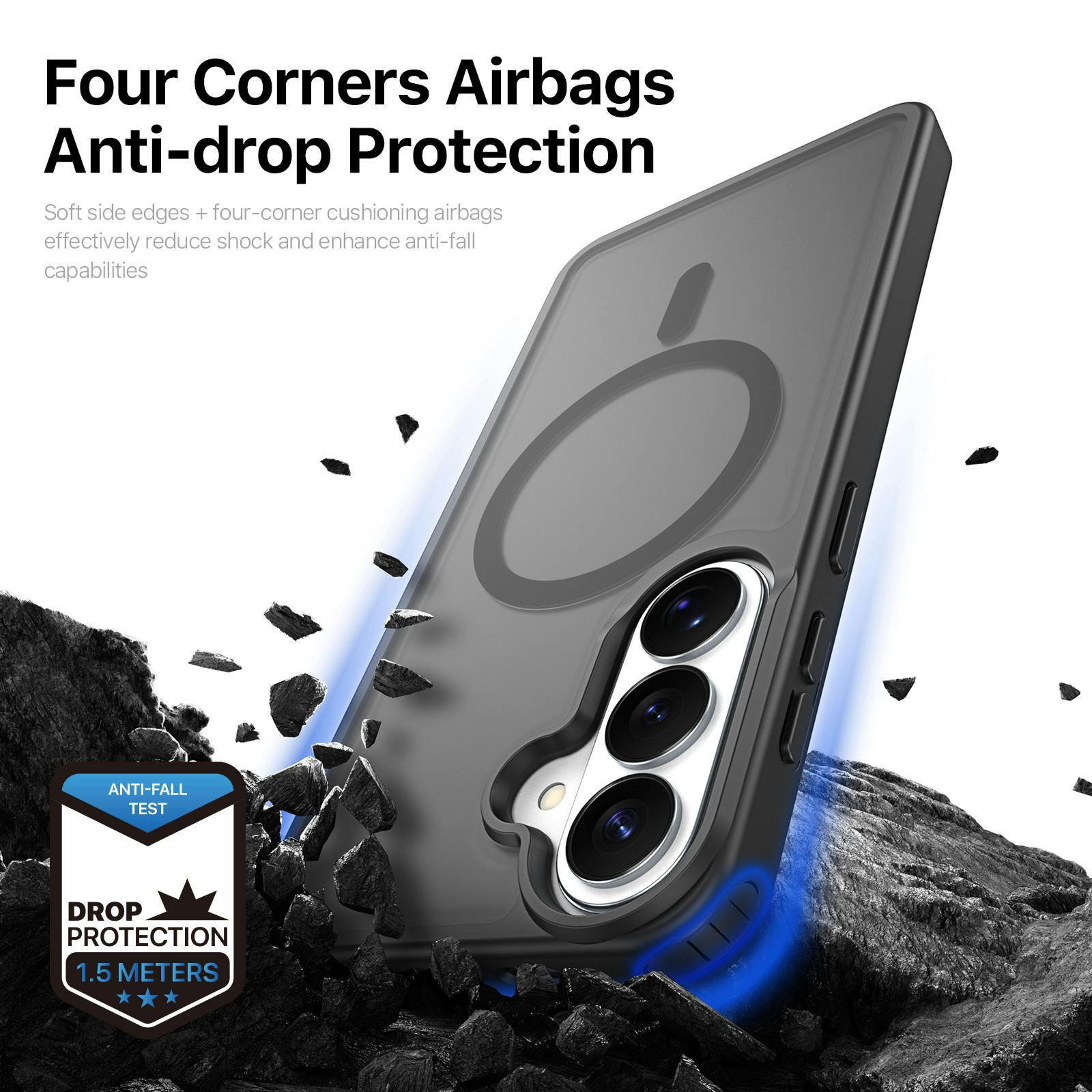 DUX DUCIS Samsung Galaxy S26 Plus Mat Magnetisch Hoesje Zwart