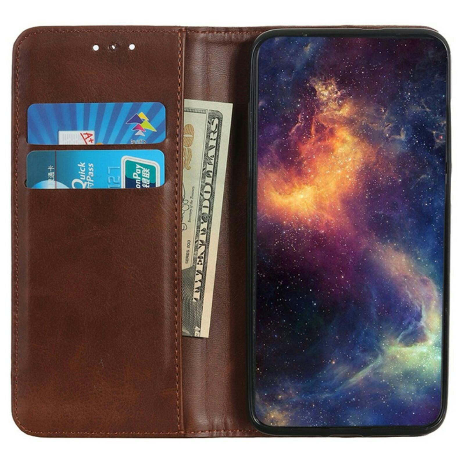 CaseBody Google Pixel 8a Real Leather Wallet Hoesje Bruin