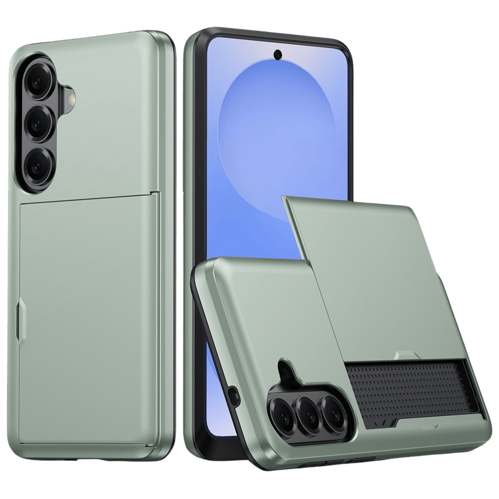 Amorus Samsung Galaxy S26 Hoesje met Pashouder Groen