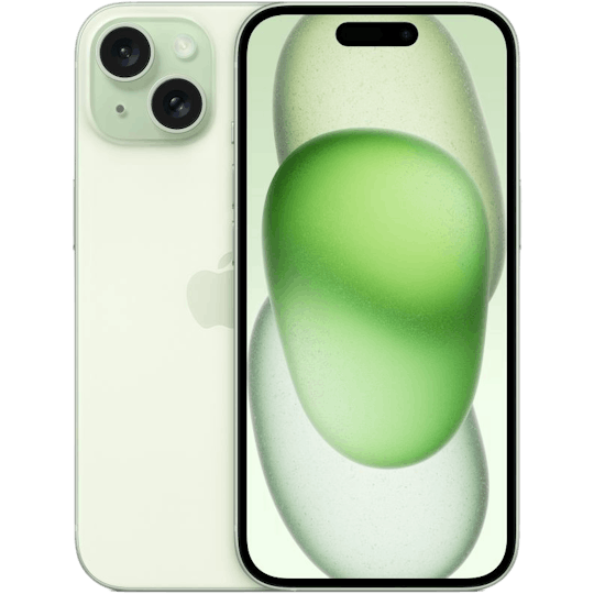 Apple iPhone 15 Green - Voorkant & achterkant