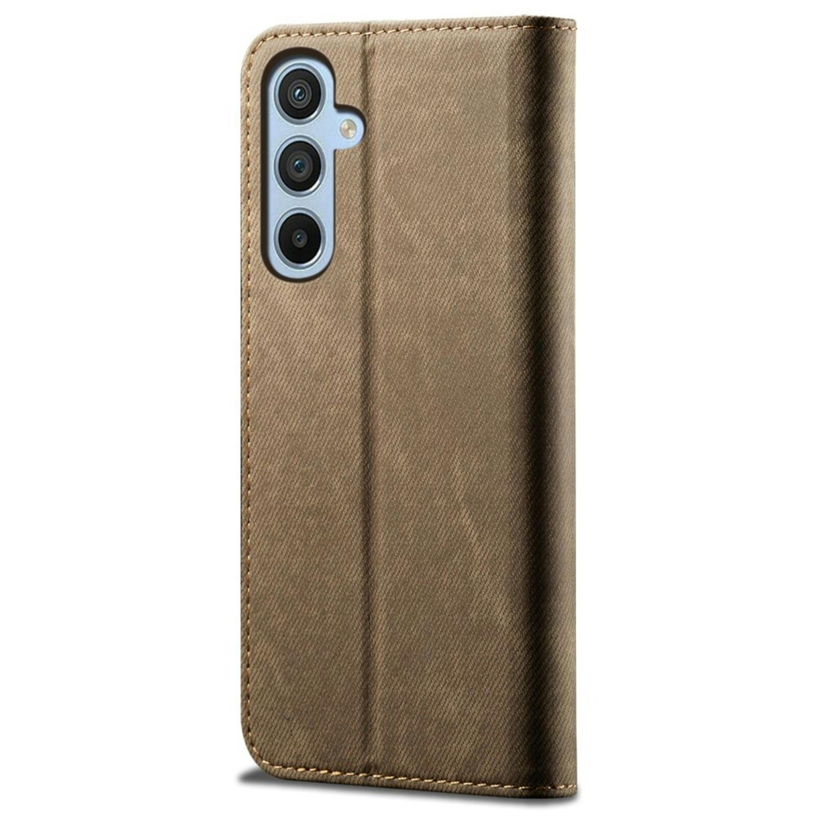 CaseBody Samsung Galaxy S25 Plus Denim Bookcase Bruin