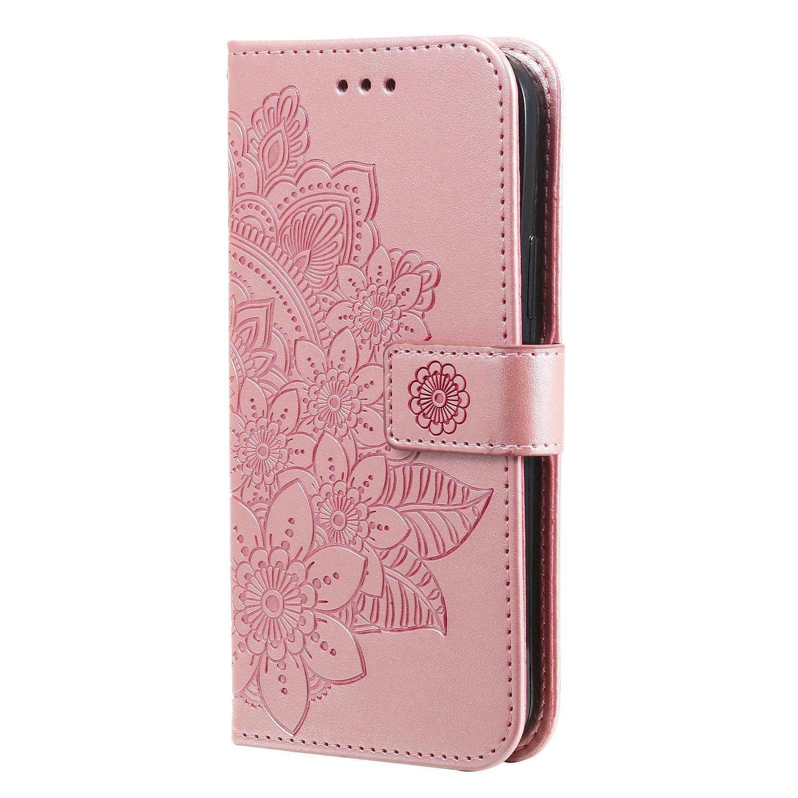 Comfycase Xiaomi Redmi 15C Floral Bookcase Hoesje Roze