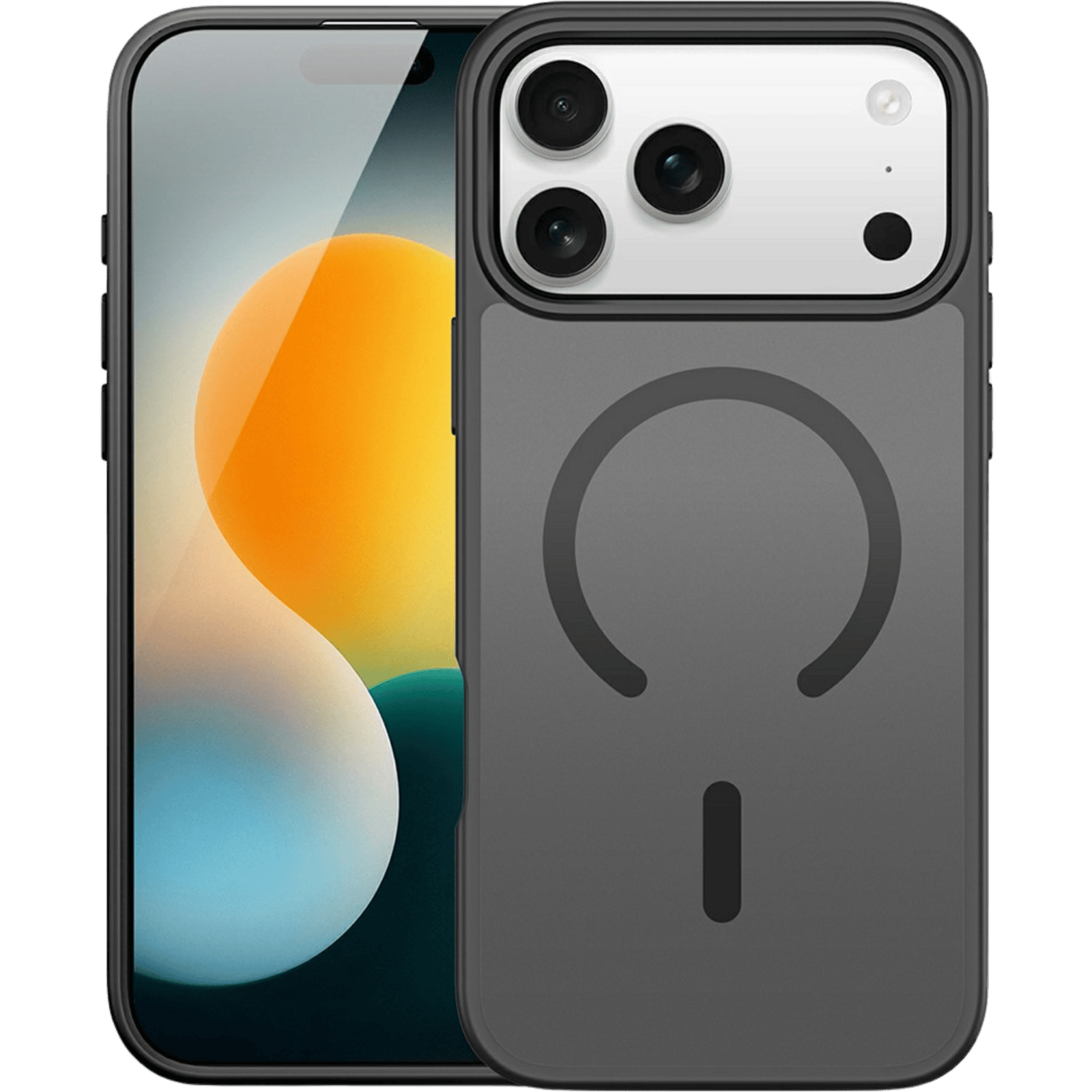 DUX DUCIS iPhone 17 Pro Max Mat Yind MagSafe Hoesje Zwart - Voorkant