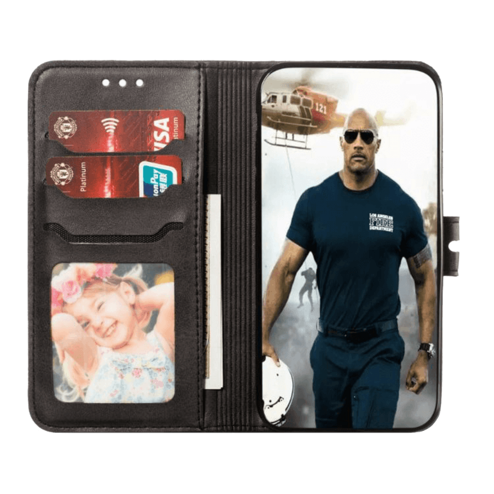 Comfycase Samsung Galaxy A41 Happy Kitten Bookcase Hoesje Zwart