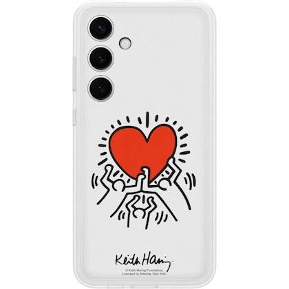 Samsung Galaxy S24 Plus Keith Haring Hoesje Transparant - Achterkant