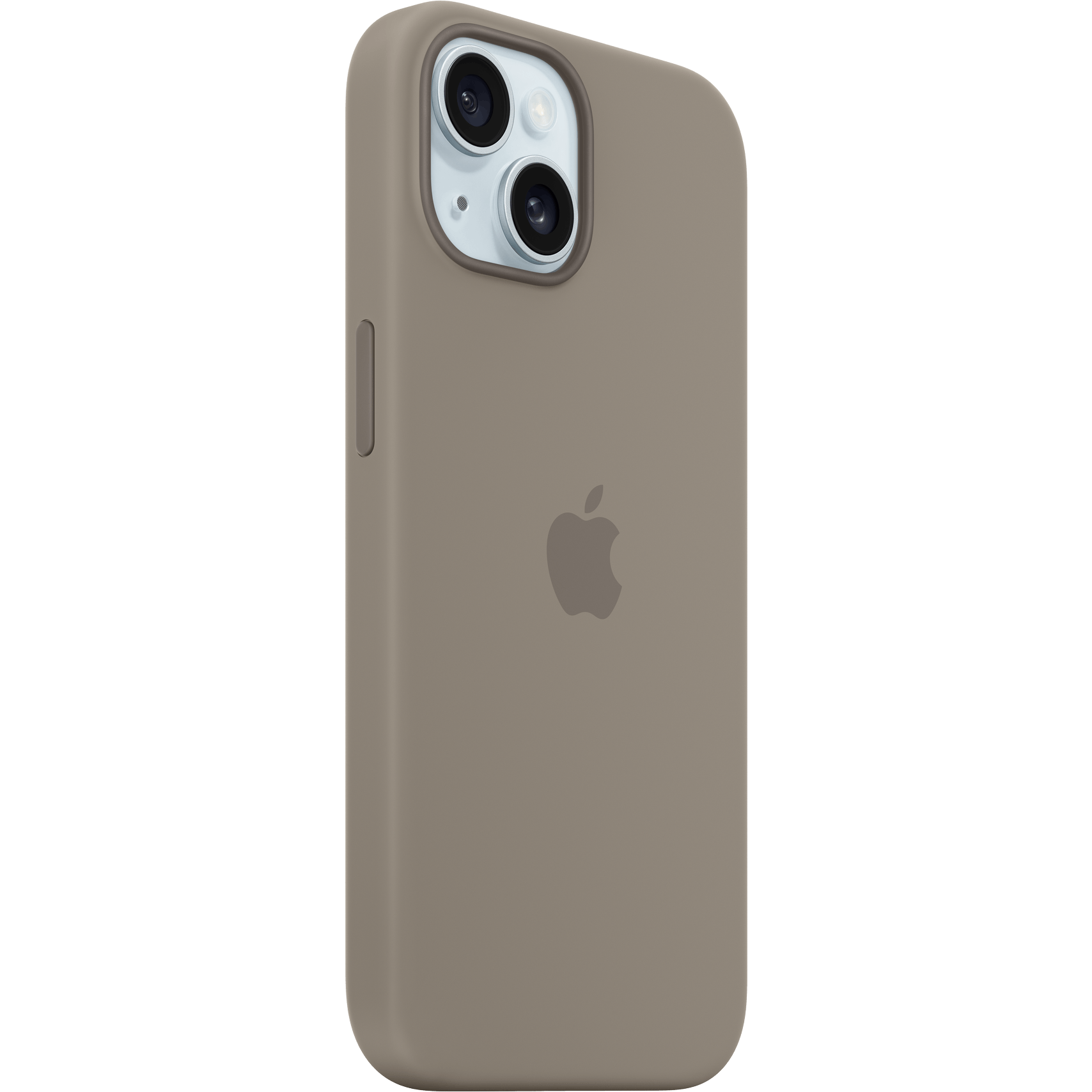 Apple iPhone 15 Plus MagSafe Siliconen Hoesje Bruin