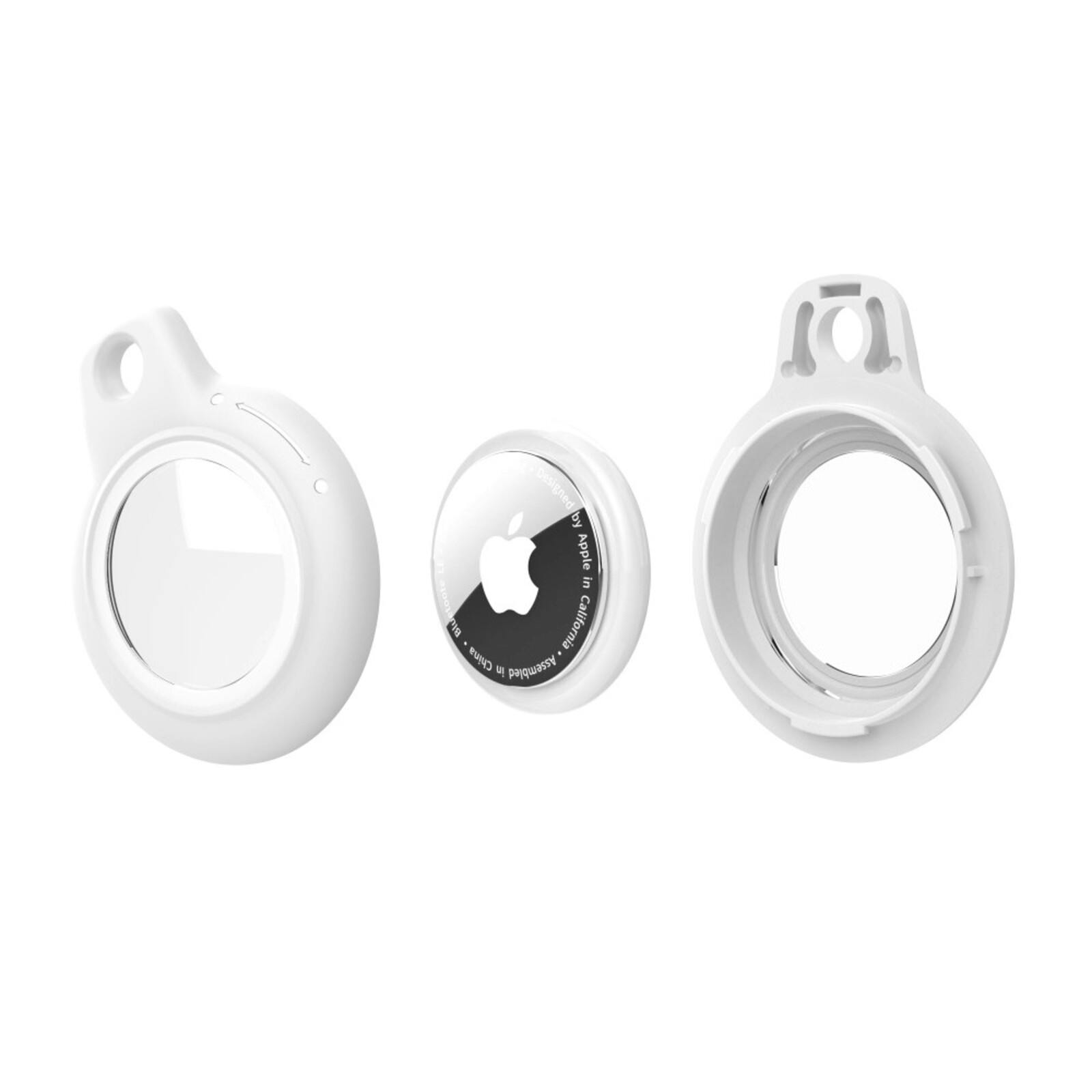 CaseBody AirTag Hardcase Sleutelhanger Wit