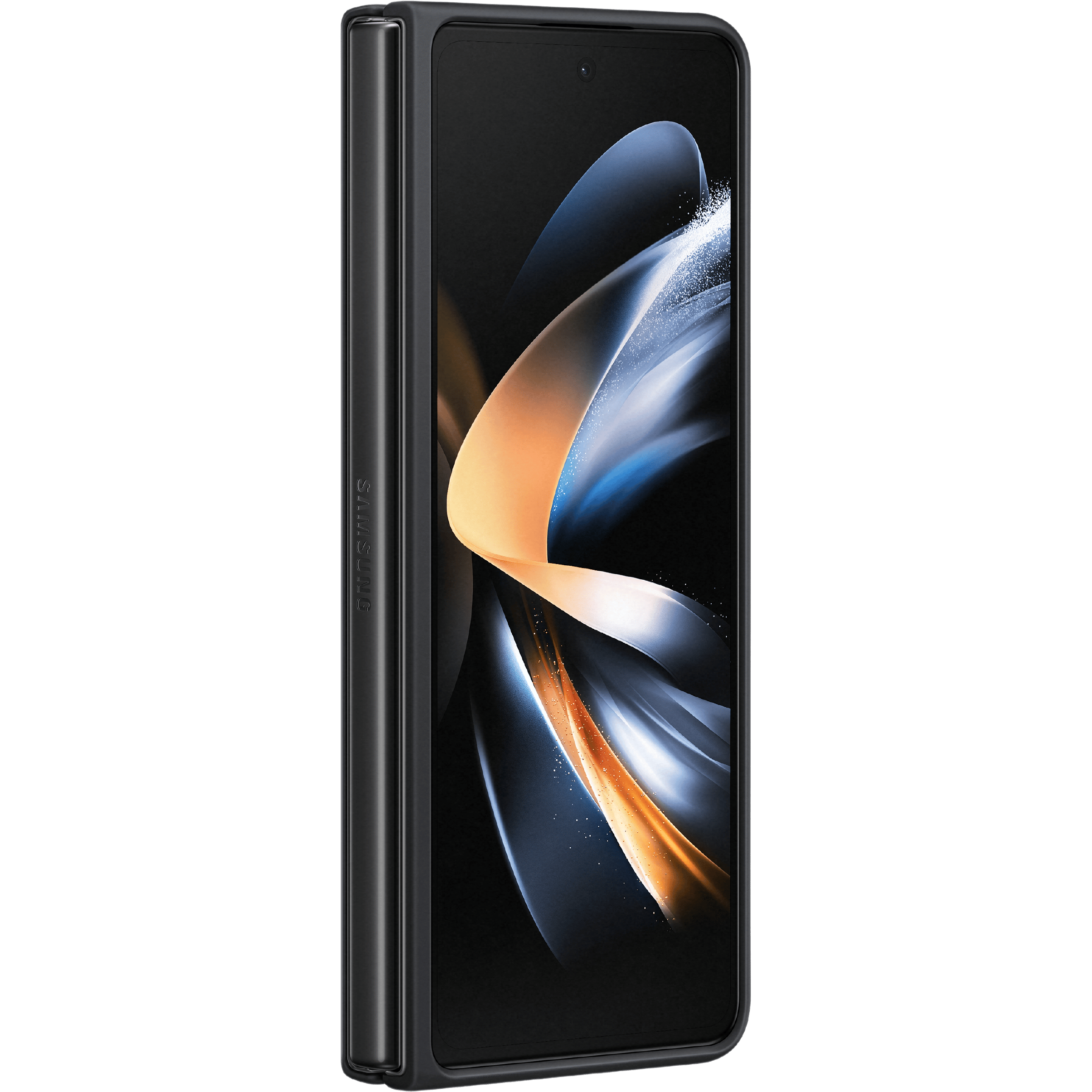 Samsung Galaxy Z Fold4 Protective Standing Hoesje Zwart - Voorkant