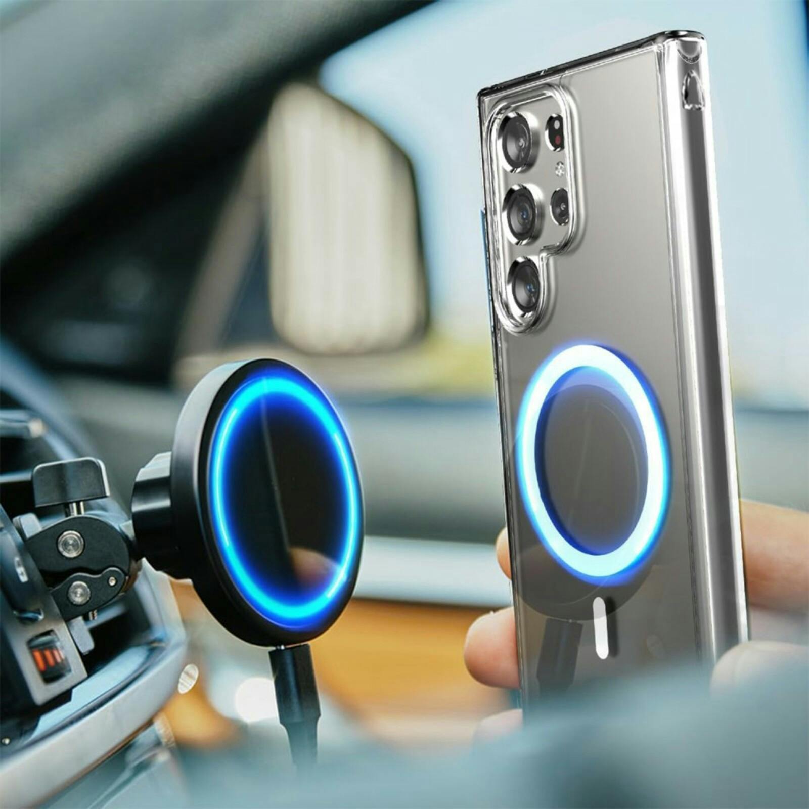 Vili Samsung Galaxy S24 Ultra MAG-C Premium Cover Transparant