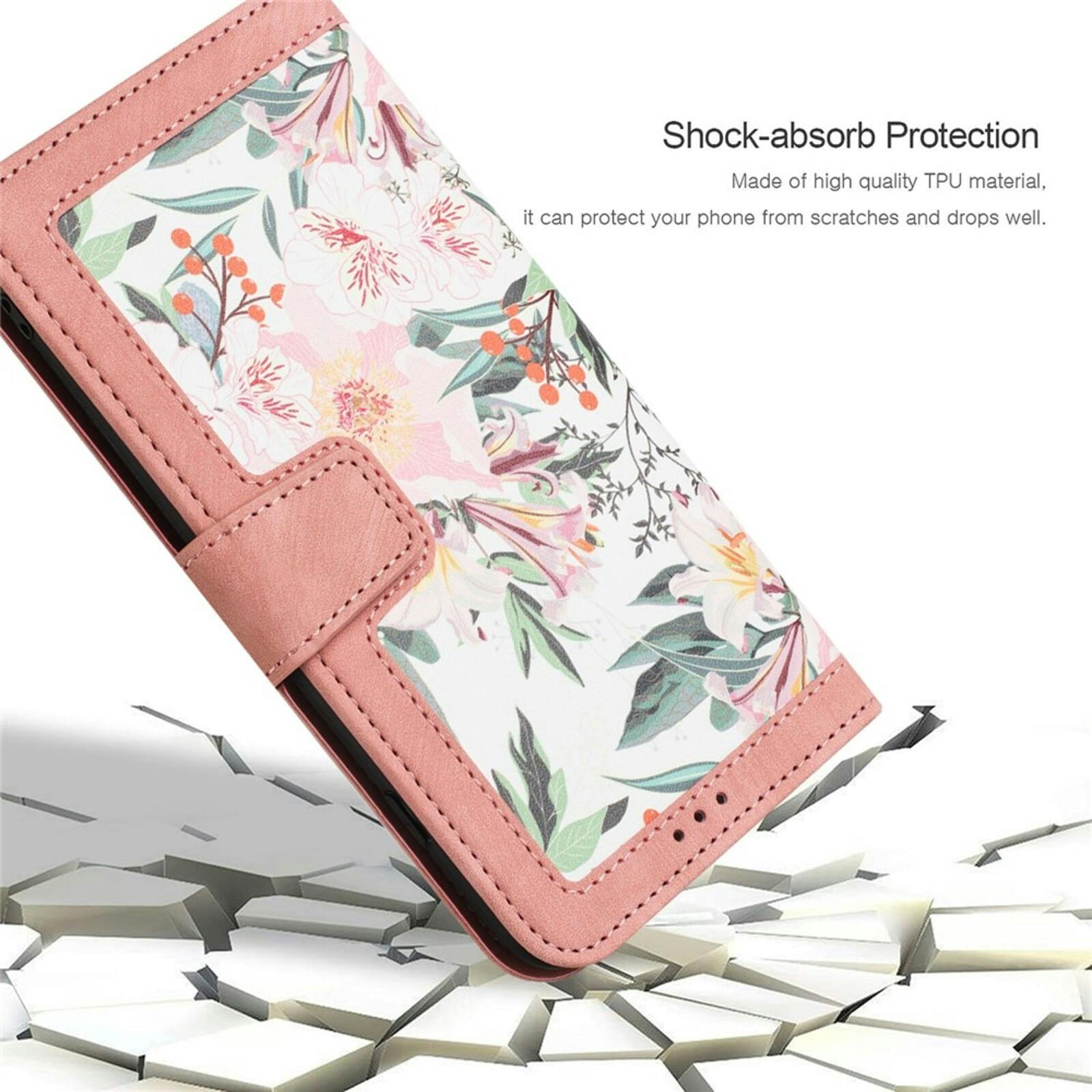 Mocaa Samsung Galaxy A37 Floral Series Bookcase Roze
