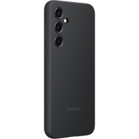 Samsung Galaxy A35 Siliconen Hoesje Zwart - Voorkant