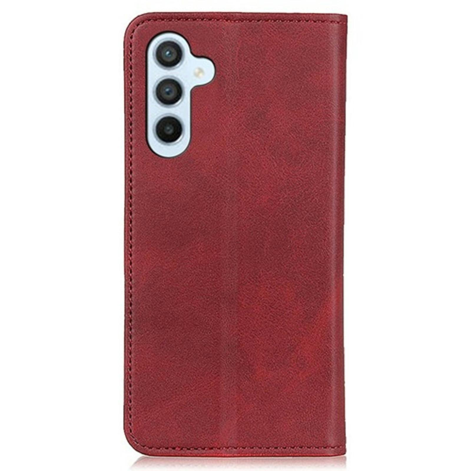 CaseBody Samsung S24 Plus / S25 Plus Real Leather Wallet Hoesje Rood