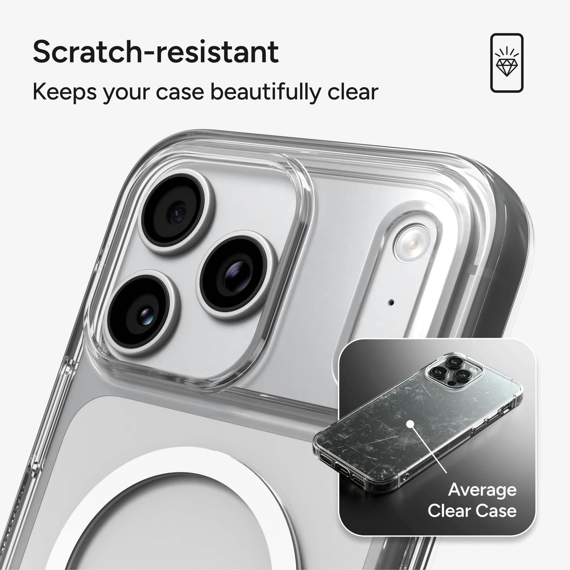ZAGG iPhone 17 Pro Max / 18 Pro Max MagSafe Crystal Palace Hoesje Transparant