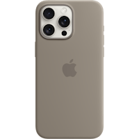 Apple iPhone 15 Pro Max MagSafe Siliconen Hoesje Bruin - Voorkant