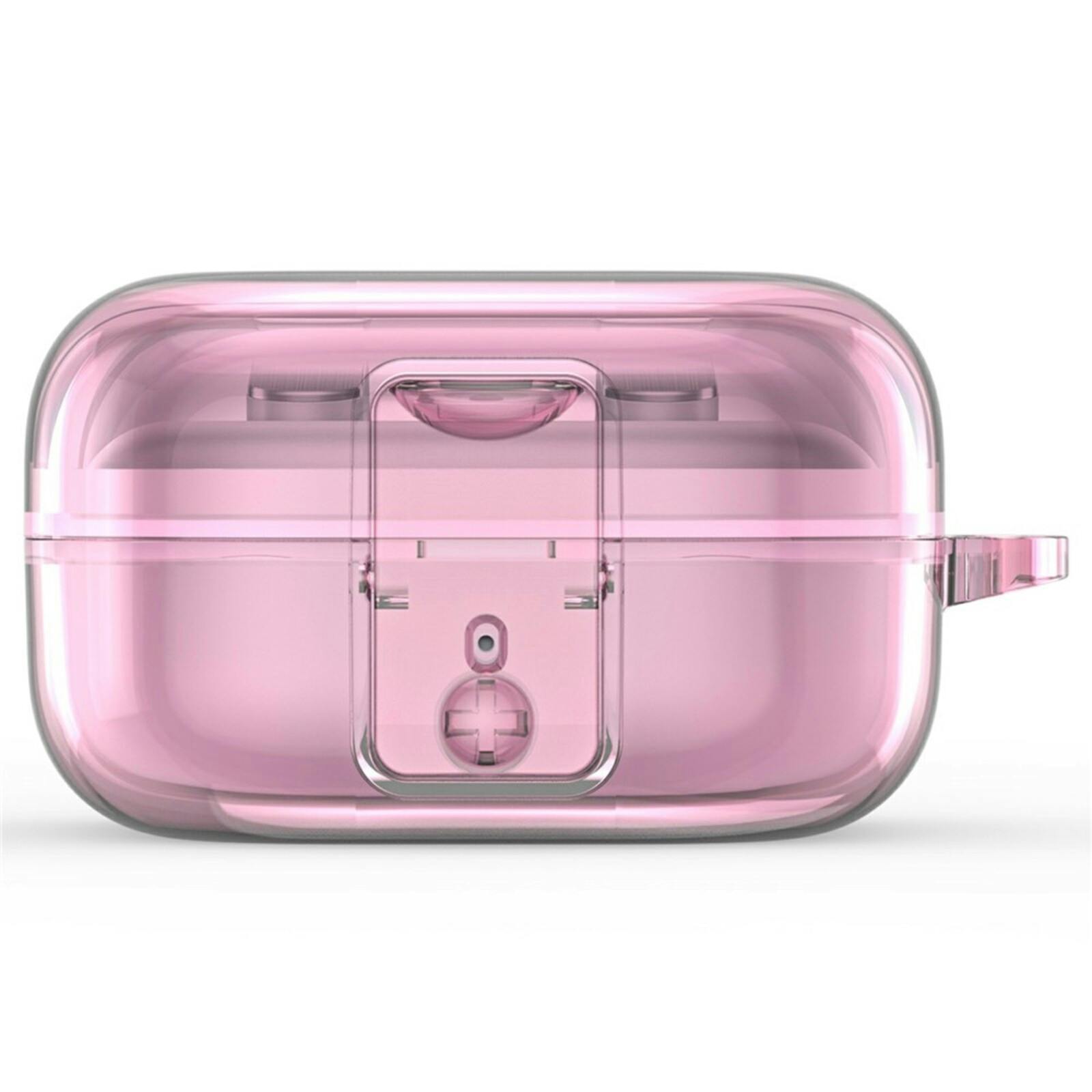 DUX DUCIS Samsung Galaxy Buds4 (Pro) Hoesje met Haak Transparant Roze