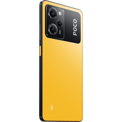 POCO X5 Pro 5G Yellow - Aanzicht vanaf links