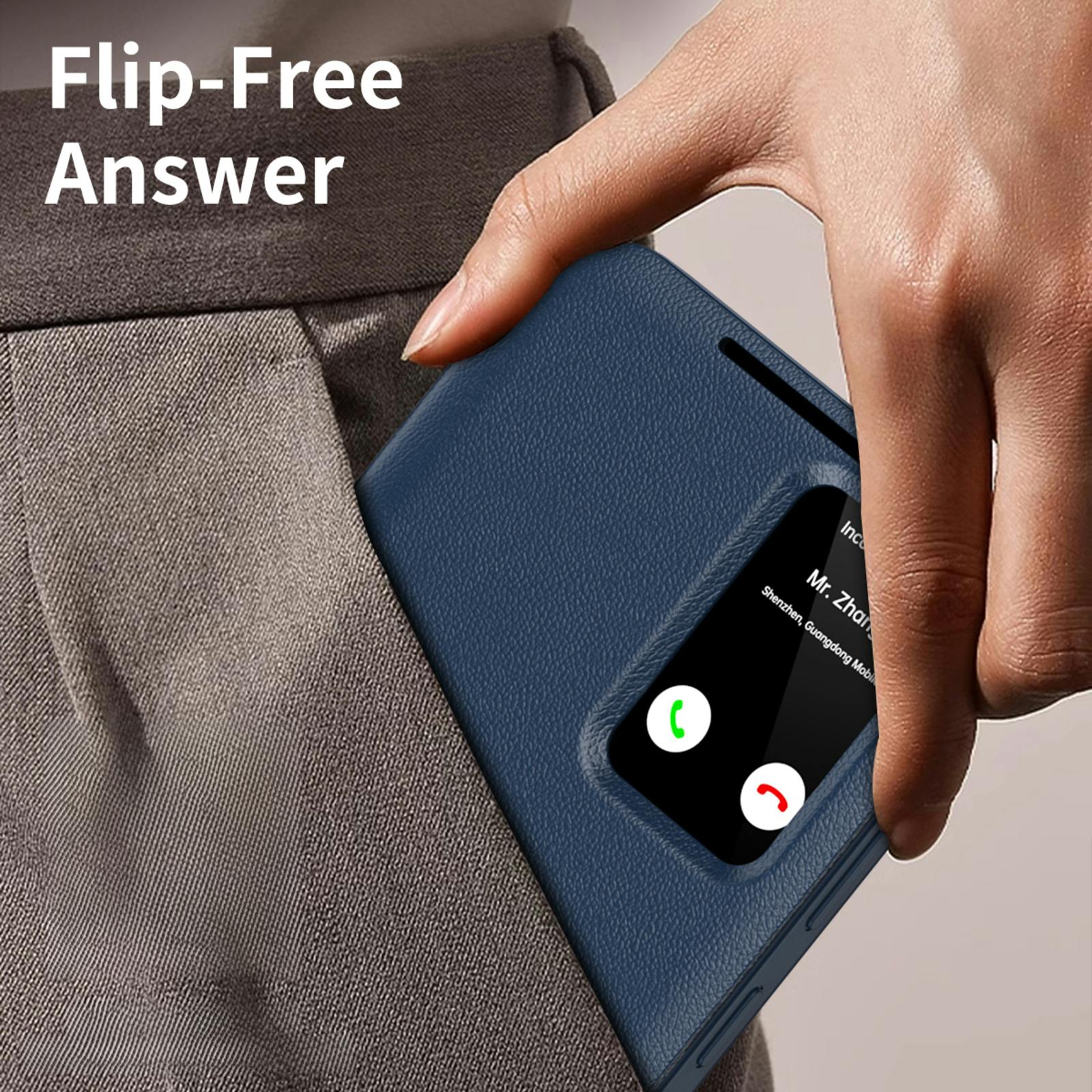 CaseBody Samsung Galaxy S25 Plus Smart Cover Blauw