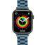 Swipez Apple Watch Luxe Roestvrij Stalen Bandje Blauw - Voorkant