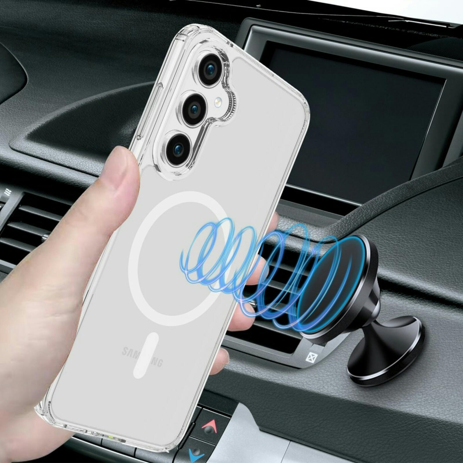 CaseBody Samsung Galaxy S23 FE Anti-Shock Magsafe Hoesje Transparant