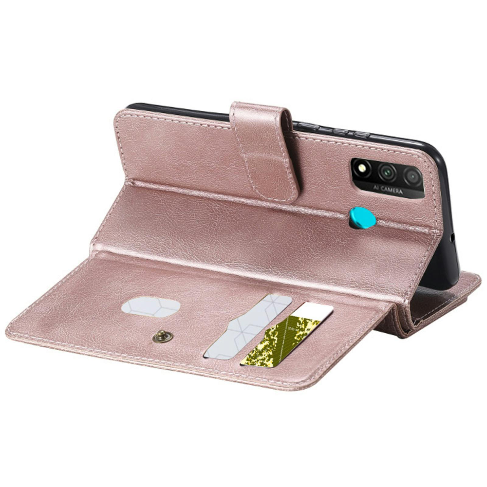 TwoTone Huawei P Smart 2020 Luxury Wallet Roségoud