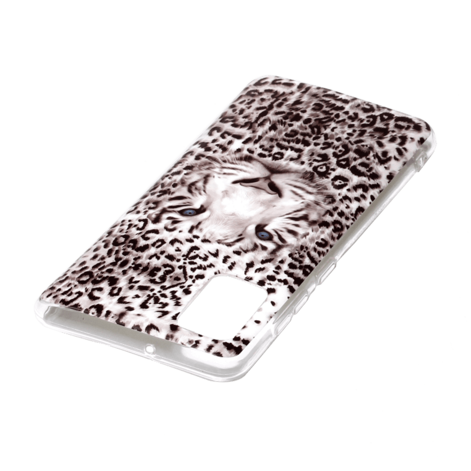 Mocaa Samsung Galaxy A41 Glow in the Dark Hoesje Luipaardprint Meerkleurig