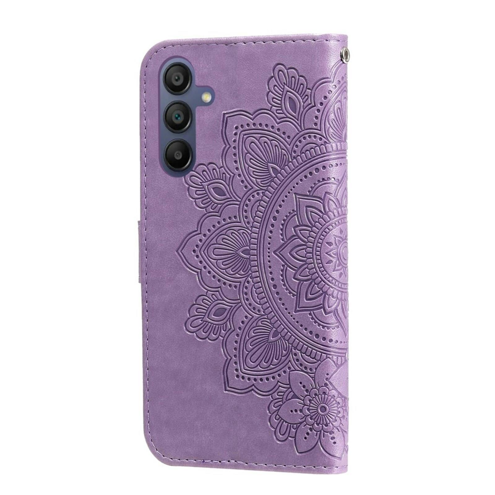 Comfycase Samsung Galaxy A17 / A18 Mandala Bookcase Paars