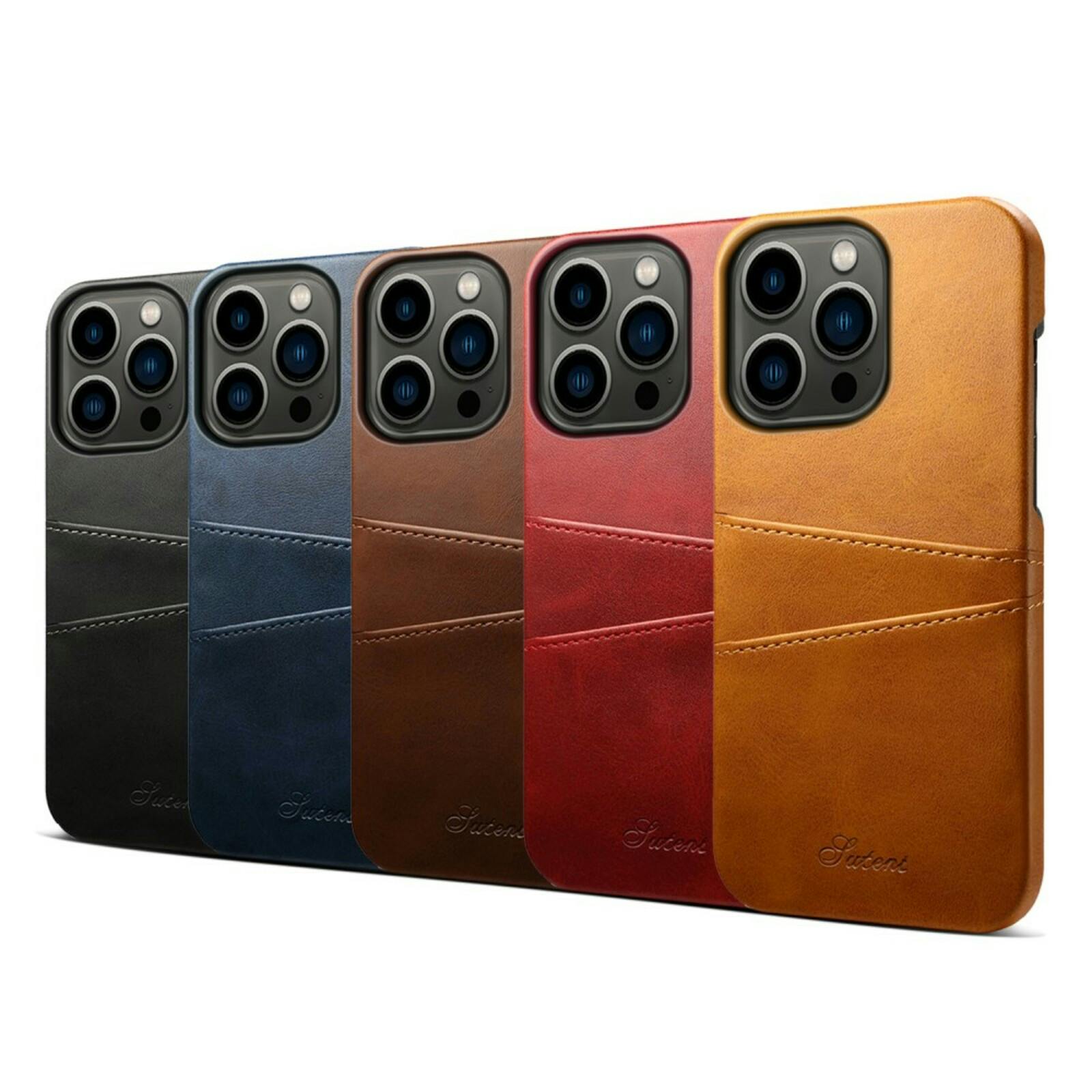 Suteni Apple iPhone 15 Pro Max Business Case Pasruimte Zwart