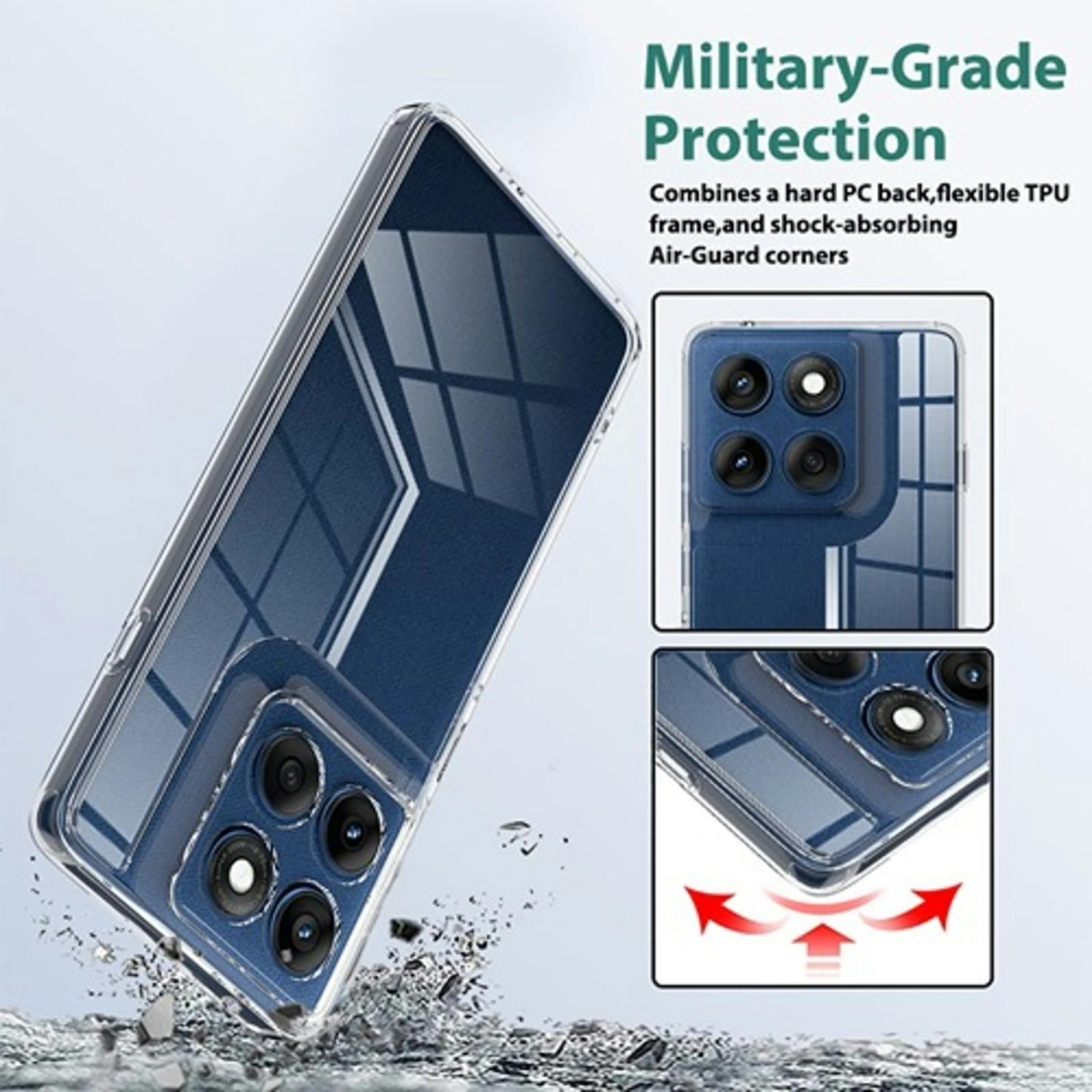 Mocaa Motorola Edge 60 Pro Hoesje Transparant