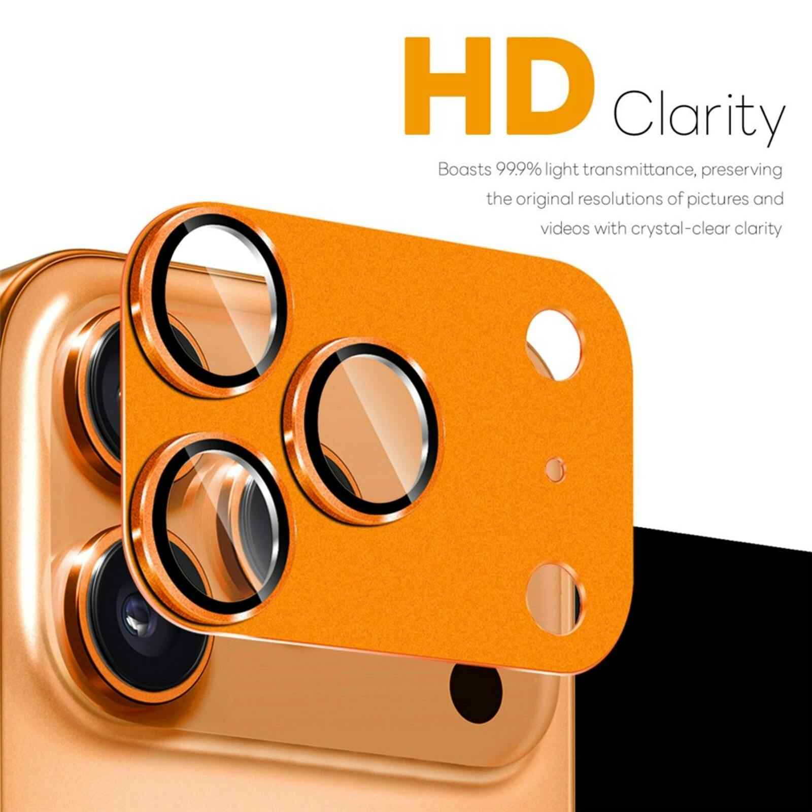 Northjo iPhone 17 Pro Max Full Cover Camera Protector Oranje