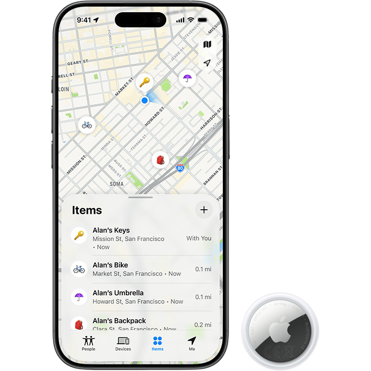 Apple Airtag 2 Wit - Foto in studio