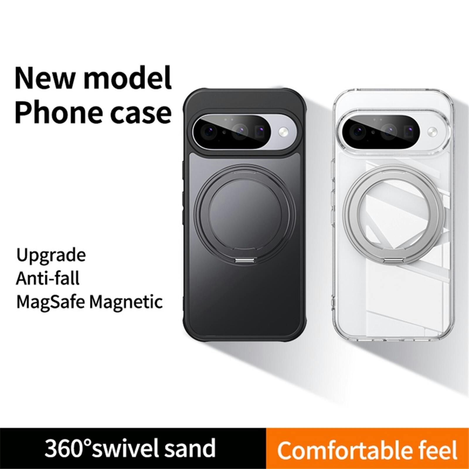 CaseBody Google Pixel 10 (Pro) MagSafe Kickstand Hoesje Zwart