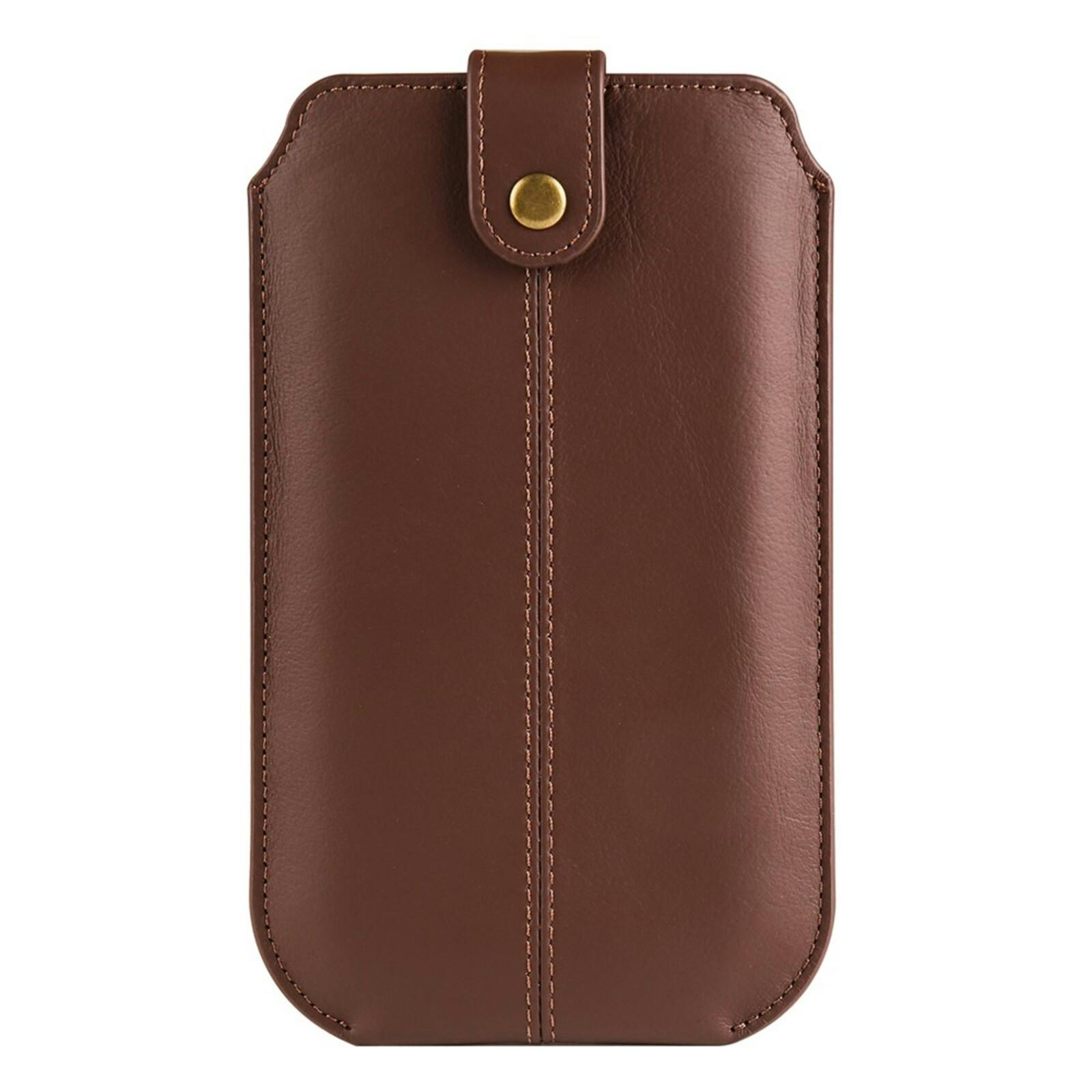 Comfycase Echt Lederen Opberghoesje Bruin L