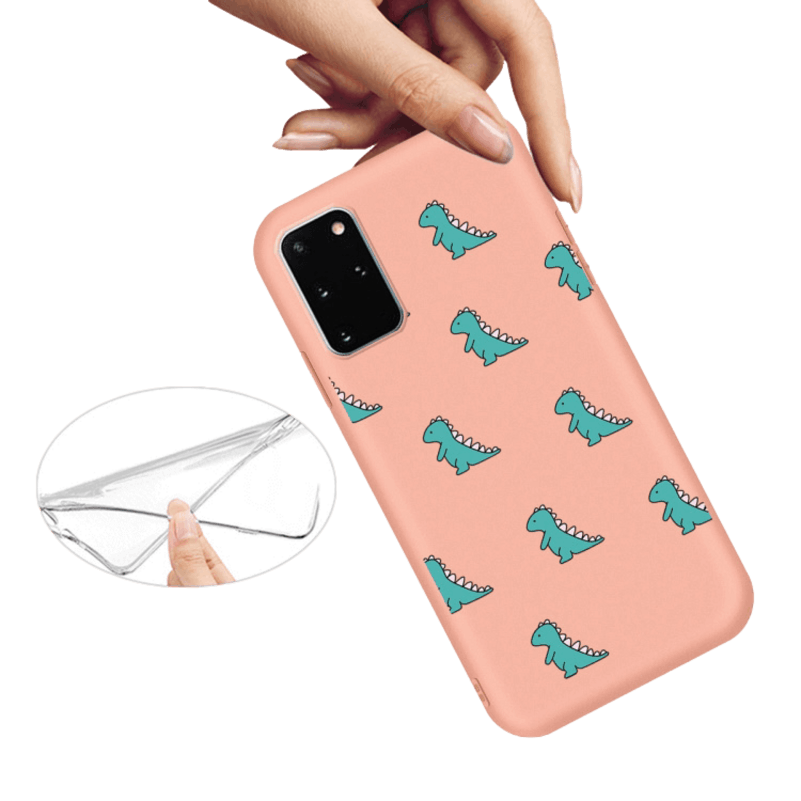 Mocaa Samsung Galaxy S20 Designz Dino Case Oranje