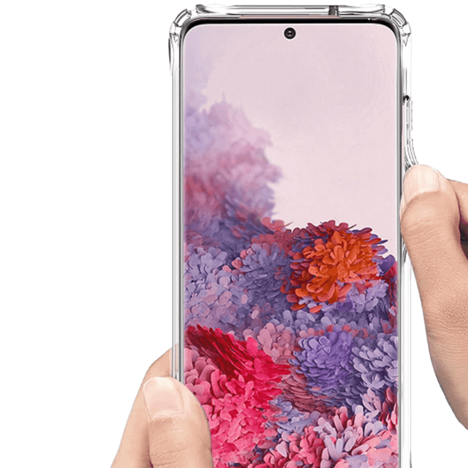 CaseBody Samsung Galaxy S20 Designz Tough Glove Stevig Beschermhoesje Transparant