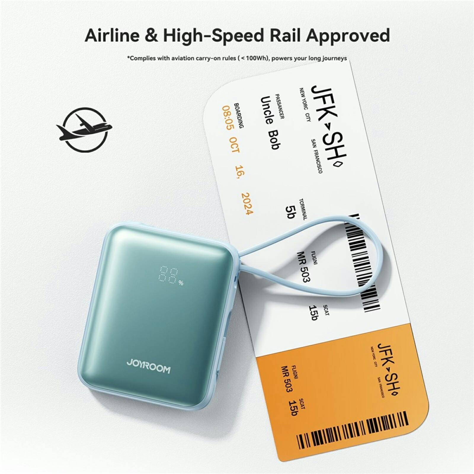 Joyroom 10.000mAh 22.5W Premium Mini Powerbank Goud 10.000 mAh